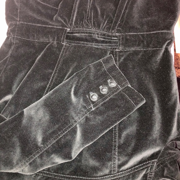 🌺New Loft Ann Taylor Velour Black Jacket size 8 - Picture 8 of 8